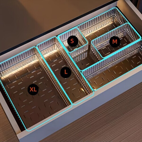 7-teiliges Schubladenorganizer-Set aus Acryl 2