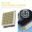 8X8 LED Matrix Module HT16K33 I2C Interface LED Dot Matrix Module Support Expansion Connection LED Electronic Screen B 4