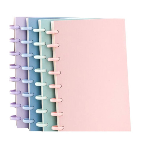 Notebook Letter Size Includes Discs Ruled Removable Pages Refillable Subject Journal for Workplace Vibrant Color