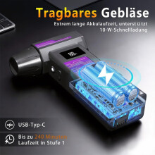 SofFiatore Elettrico per La Polvere, 4 Velocità 120000 Giri/Min, SofFiatore D'Aria Ricaricabile, per PC, Laptop, Dispositivi Elettronici, Tastiera,