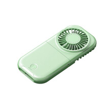 X30 USB Small Fan Outdoor Portable Handheld Fan Ultra-Quiet Slim Folding Desktop Fan Green
