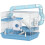 Cage portable pour hamster avec maisonnette, roue d'exercice, gamelle, biberon, bleu clair 1