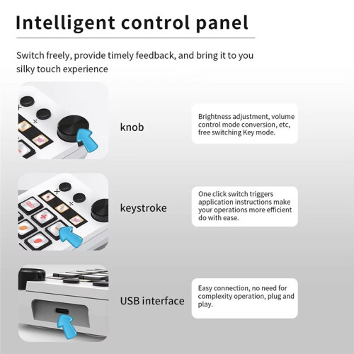 N1 Programmable Macro Keyboard Multifunctional Console Panel Assistente Custom Button  Keyboard for PC Laptop A