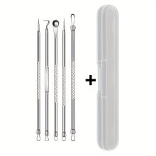 (5pcs) 3/5/8Pc Ingrown Hair Tweezers Acne Blackhead Removal Needles Black Dots Cleaner Pore Cleaner Deep Cleansing Face Skin Care Tools