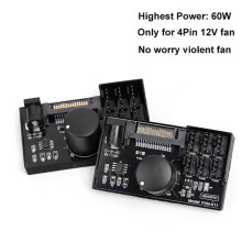 4PCS Computer Fan Speed Controller High-Power Hub Controller NAS Server Fan Speed Control PWM Speed Regulation