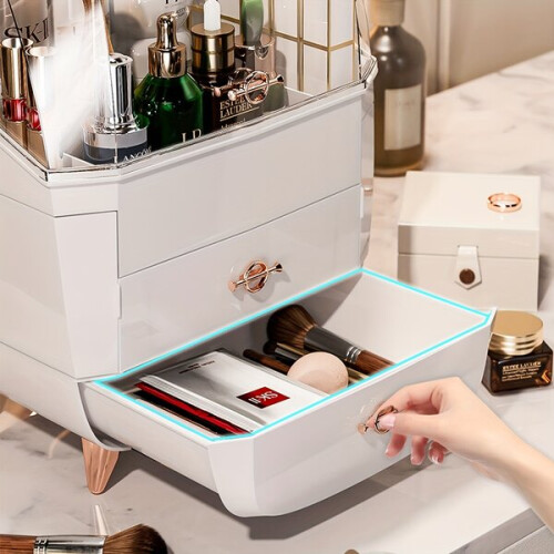 Boîte de rangement multifonctionnelle pour cosmétiques. 2