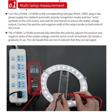 UNIT UT659A Spanningsmeter voor Reparatie van Tv-Achtergrondverlichting, Test Individuele Leds en Ledstrips, Automatische Polariteitsdetectie