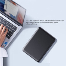 Small Black Portable 500GB Hard Drive External Hard Drive High-Speed USB 3.2 Gen1 for Laptop