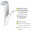 Radiatorhaak Witte plastic handdoekhouder 3