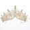 Brauttiara mit Krone, Strass-Hochzeitstiara 2