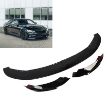 Front Bumper Spoiler Glossy Black for 4 Series