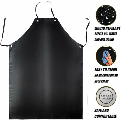 Αδιάβροχη ποδιά PVC-120x90cm, μαύρη, για άνδρες και γυναίκες, a 1