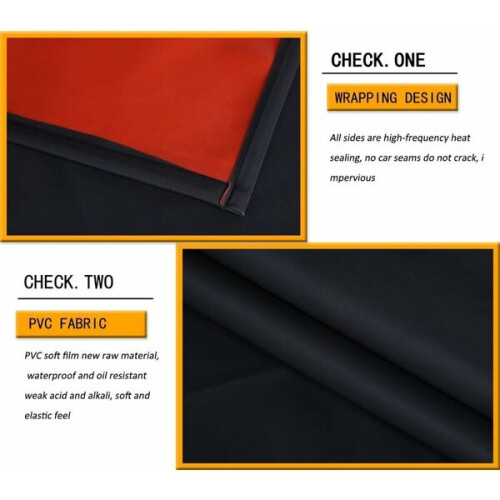 Αδιάβροχη ποδιά PVC-120x90cm, μαύρη, για άνδρες και γυναίκες, a 2