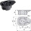 Black, 95 mm 4-piece adjustable feet set with kitchen/bathroom 3