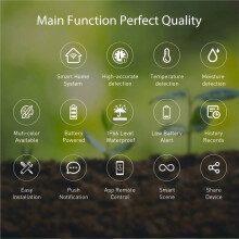 Sonde de Intelligente Tuya ZigBee, Thermomètre D'Humidité et Détecteur D'Humidité Du , Automatisation de Jardin
