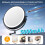 Wall Mounted Lighted Makeup Mirror, Rechargeable Double-Sided Magnifying Mirror with 3 Color LED, 360 Rotation 8