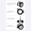 Kit de Rodas de Caster Oca de 2,5 Polegadas (60mm) com Freio, 4 Rodas de Caster, Compatível com Furos Rosqueados Padrão M8 10
