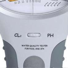 Draagbare zwembadwatertester, pH-meter, chloormeter, KOC-meter.