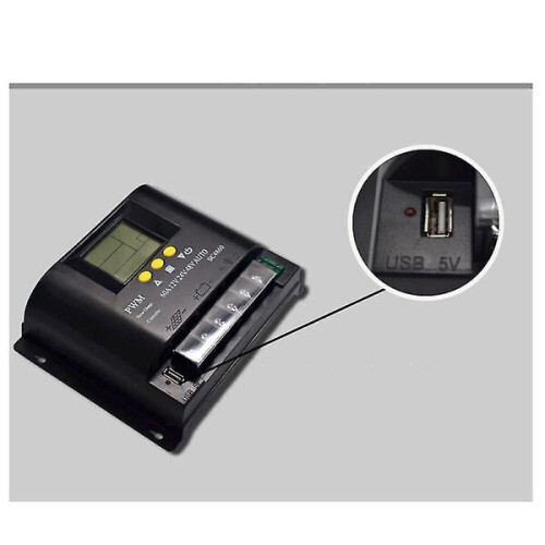 Pwm 100a 12v 24v 36v 48v automatic solar panel charge controller 1