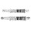 Pair of Rear Shocks for Motorcycle 280mm 11