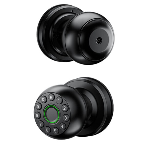 2X  Password Lock Fingerprint Door Lock App Remote Control Passcode Unlock Electronic Touchscreen Keypad Indoor 1