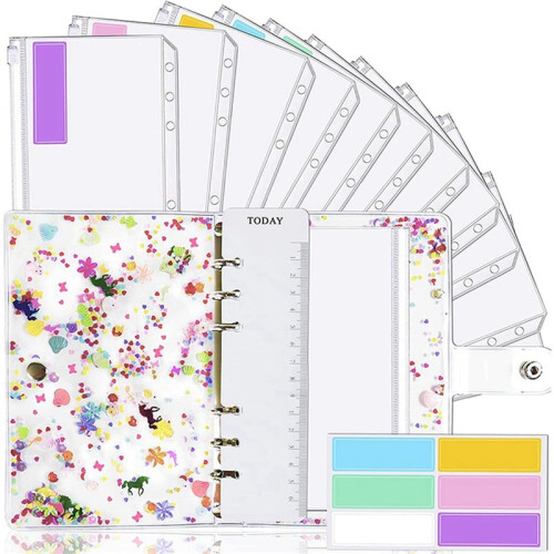 3X A6 Binder,Budget Binder,Used for Budgeting,Budget Planning Notepad, Cash Envelope Binder,  with Budget Envelope 1