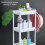 White 3-layer freestanding bathroom tower shelf, d 4