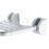Wall-mounted folding shower seat with non-slip surface, space-saving 2