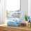 Cage portable pour hamster avec maisonnette, roue d'exercice, gamelle, biberon, bleu clair 3