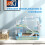 Cage portable pour hamster avec maisonnette, roue d'exercice, gamelle, biberon, bleu clair 7