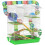 Gaiola para hamsters, ratos e pequenos roedores com túnel, comedouro, roda e brinquedo, verde. 1