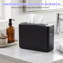 Dispensador de Papel Toalha de Bancada, Dispensador de Toalha de Mão para Banheiro, Comercial, Multidobrável, Três Dobras, Preto