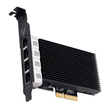 2.5Gbps PCIe Network Card for I226 10/100/1000/2500Mbps RJ45 4 LAN Adapter for Desktop PC Windows 10/11
