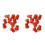 20 Pcs LED Counter Dashboard B8 Bulb - 5 D T5 with Support Auto Self-lighting Red 1