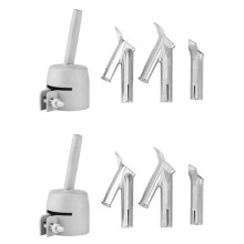 8Pcs Speed Welding Nozzles for Vinyl Pvc Plastic Hot Air Blower Triple-Cornered Speed Nozzle Round Welding Y Type