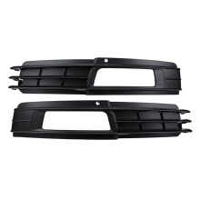2Pcs Left & Right Front Bumper Fog Light Grilles Cover 4F0807681P,4F0807682P for A6 C6 09-2011