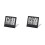2X Electronic Folding LCD Digital Alarm Clock Desktop Temperature Hygrometer Clock Black 1