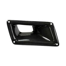 Right Side Real Carbon Fiber Board Car Front Bumper Air Vent Intake Outlet Duct Cover Trim for 350Z Z33 2003-2009