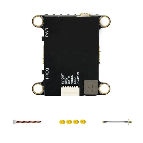 5.8GHz 2W FPV VTX Transmitter 7-24V Wide Input Adjustable Power Long-Range Drone Video Transmission Module