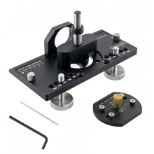 Metal Concealed Hinge Jig with Built-in Hole Guide, 35mm Cabinet Door Hinge Jig,Drilling and Positioning Tool
