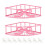 2 Pack  Corner Shower Shelves, No Drilling Wall Mount Organizer with 8 Adhesive Hooks 1