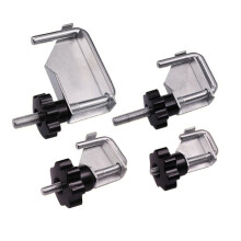 4-Pack U-Shaped Fluid Pipe Clamp Tool Kit Automotive Oil Hose Clamp Vacuum Transfer Coolant Brake Hose Clamp