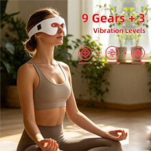 Intelligent Eye Massager, EMS 7 Colors LED Photon Vibration Eye Beauty Mask Anti-Age Eye Care Device