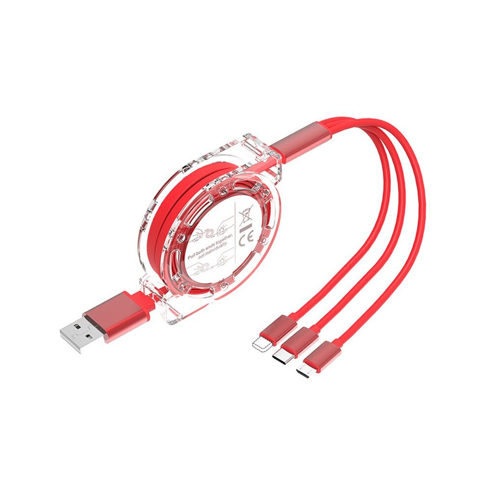 Retractable Charging Cable 0.9M 3In1 Charger Cord Adapter Connector With Type C&Micro-Usb Connectors&For Interface 4713606064333