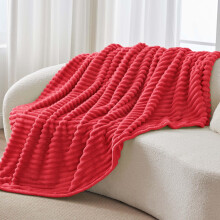 BEDELITE Fluffy Fleece Throw Blanket  Rot Sofa Throw Soft Cosy Warm Small B