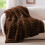 BEDELITE Cuddly Fluffy Blanket Small  Soft Flannel Blankets Dark Brown 125 1