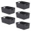 Niftii 5Pack Plastic Storage Baskets with Sturdy Handles Lightweight  Durab 1