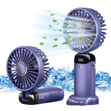 Jsdoin Hand Held FanPortable Handheld USB Rechargeable Fans with 5 SpeedsBa