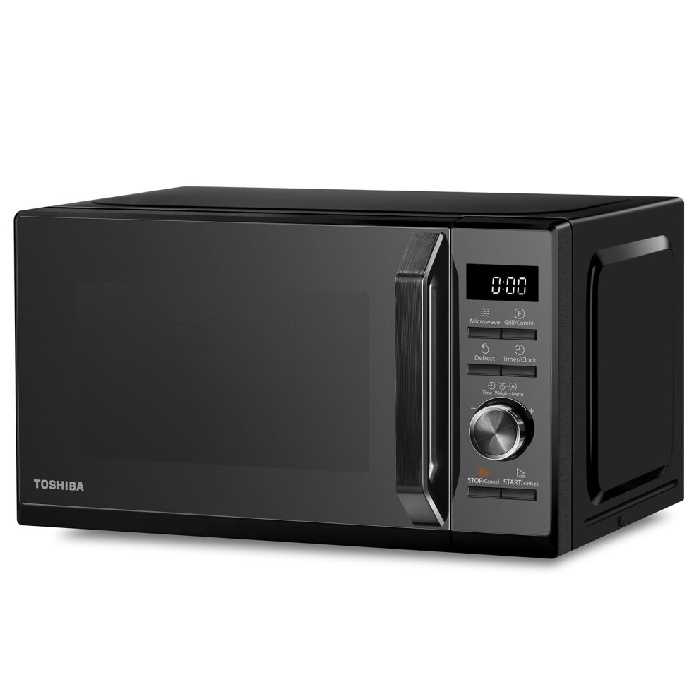 Toshiba Microwave 20 Liter Digital 800W Microwave Oven With 1000W Gri Black