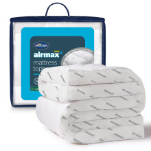 Silentnight Airmax Mattress Topper - 8cm Deep Thick Comfort Bed Pad